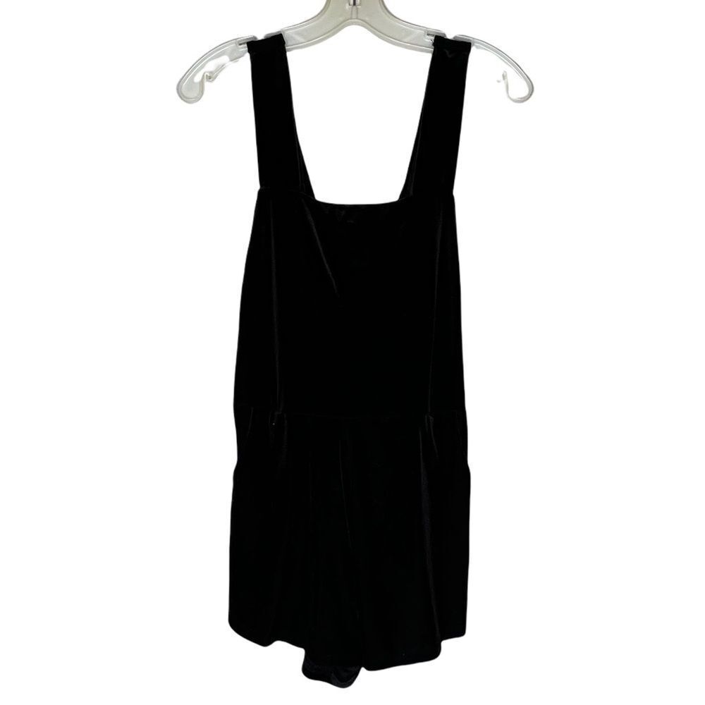 Audrey 3+1 Black Velvet Shorts‎ Romper